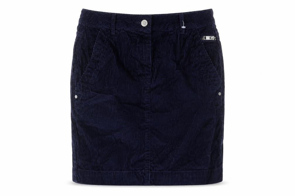 NEXT Womens Blue Cotton Straight & Pencil Skirt Size 8 Zip