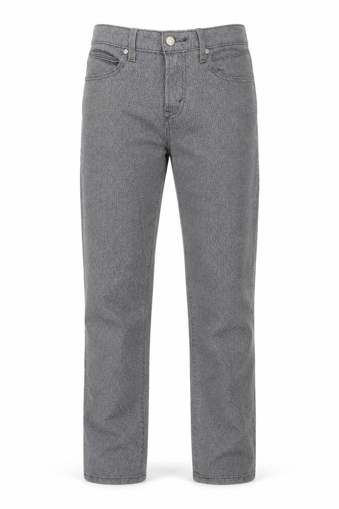 Levi's Womens Grey Geometric Cotton Straight Jeans Size 29 in L32 in Regular Zip