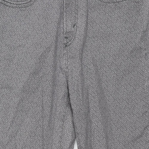 Levi's Womens Grey Geometric Cotton Straight Jeans Size 29 in L32 in Regular Zip