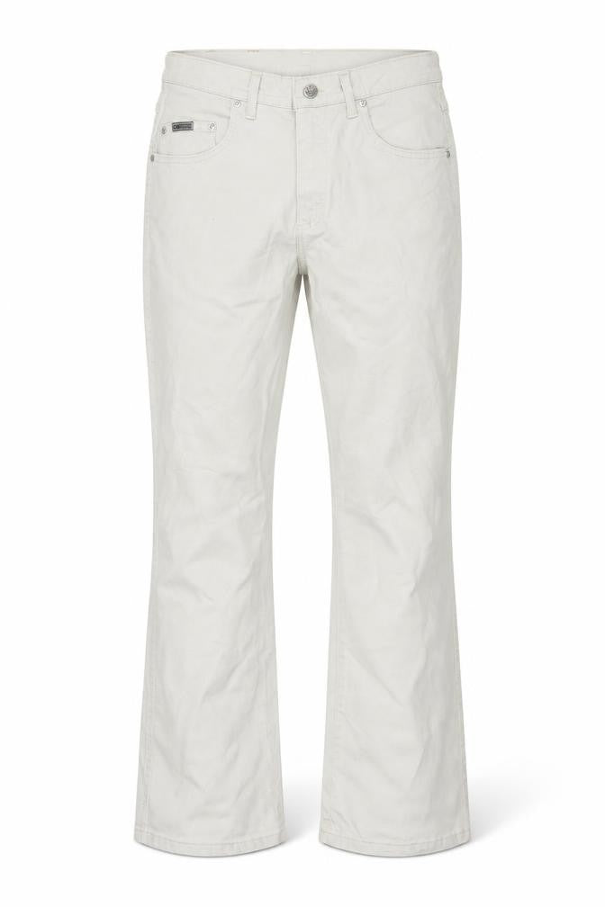Lee Mens Beige Cotton Bootcut Jeans Size 30 in L27 in Regular Zip