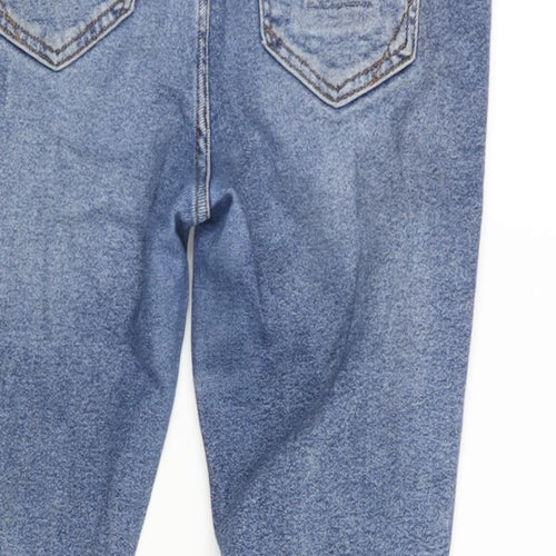 River Island Womens Blue Cotton Skinny Jeans Size 14 L24 in Regular Zip