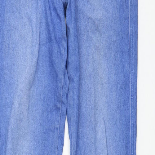 TU Womens Blue Cotton Skinny Jeans Size 10 L30 in Regular Zip