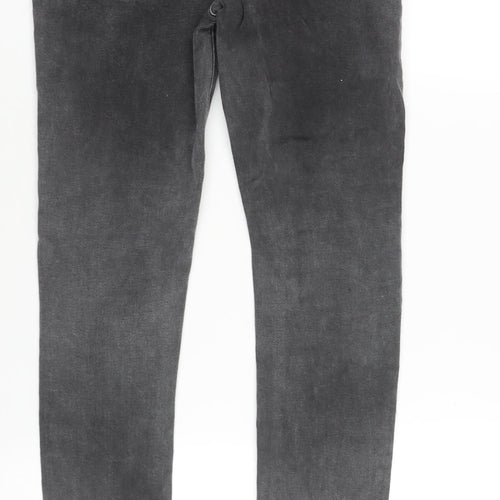 ASOS Mens Grey Cotton Skinny Jeans Size 26 in L32 in Regular Zip