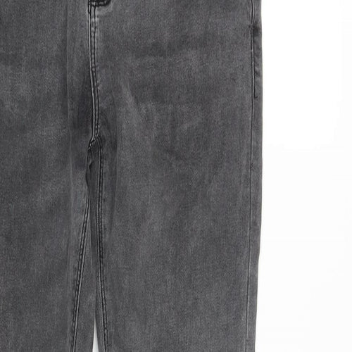ASOS Mens Grey Cotton Skinny Jeans Size 26 in L32 in Regular Zip