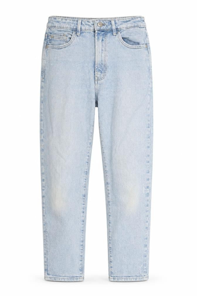 Stradivarius] Womens Blue Cotton Mom Jeans Size 12 L26 in Regular Zip