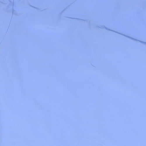 St Michael Womens Blue Polyester Basic Button-Up Size 10 Collared