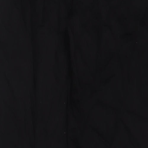 KENH Womens Black Cotton Wide-Leg Jeans Size XL L31 in Regular Zip