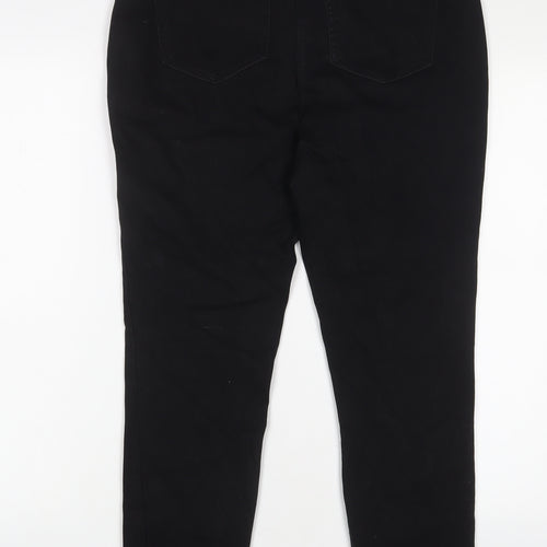 NEXT Womens Black Cotton Jegging Jeans Size 14 L28 in Regular
