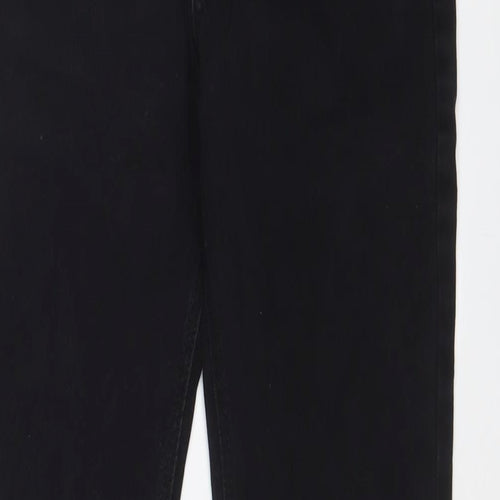 Leo Gutti Jeans Mens Black Cotton Skinny Jeans Size 30 in L30 in Regular Button