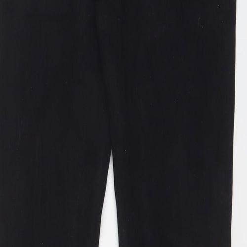 Leo Gutti Jeans Mens Black Cotton Skinny Jeans Size 30 in L30 in Regular Button