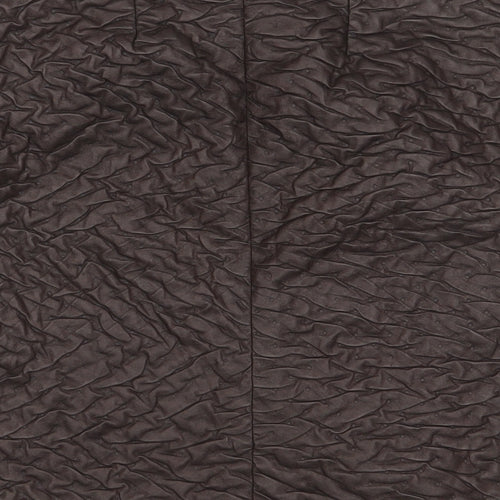 Javier Simorra Womens Brown Polyester A-Line Skirt Size 32 in Zip