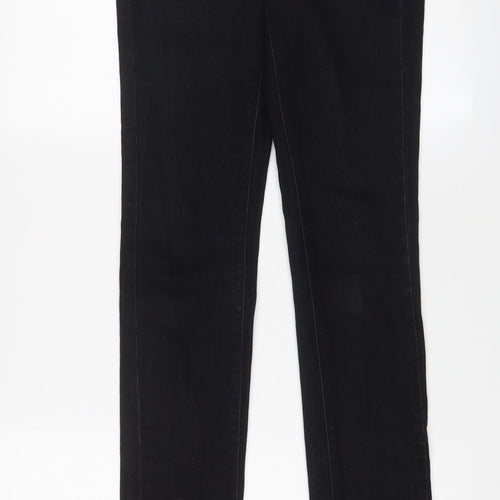 Mango Womens Blue Cotton Skinny Jeans Size 8 L32 in Regular Zip