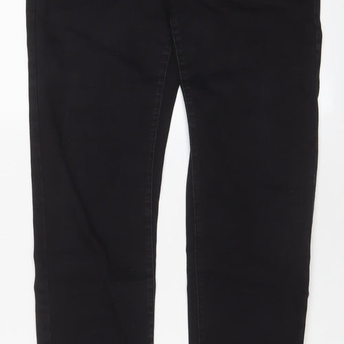 Denim & Co. Womens Black Cotton Skinny Jeans Size 14 L30 in Regular Zip