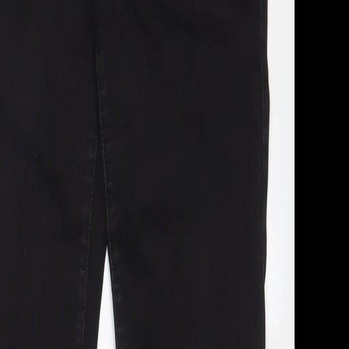 Denim & Co. Womens Black Cotton Skinny Jeans Size 14 L30 in Regular Zip
