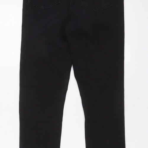 Denim & Co. Womens Black Cotton Skinny Jeans Size 12 L28 in Regular Zip