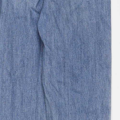 Topshop Womens Blue Cotton Mom Jeans Size 25 in L32 in Regular Zip
