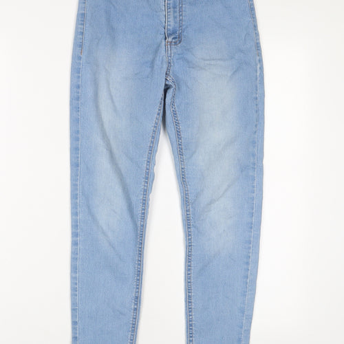 Cotton On Womens Blue Cotton Capri Jeans Size 8 L25 in Regular Zip