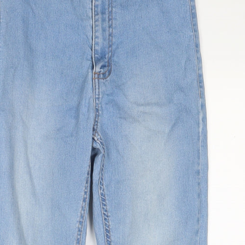 Cotton On Womens Blue Cotton Capri Jeans Size 8 L25 in Regular Zip