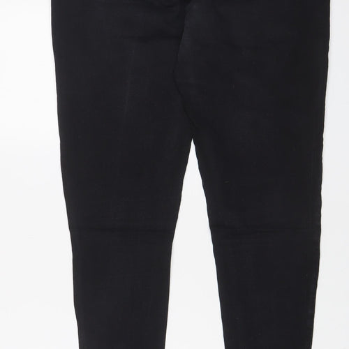 Denim & Co. Womens Black Cotton Skinny Jeans Size 14 L31 in Regular Zip