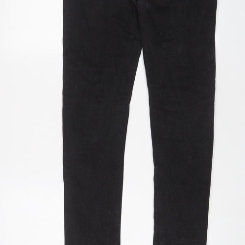 ASOS Mens Black Cotton Skinny Jeans Size 32 in L32 in Regular Zip