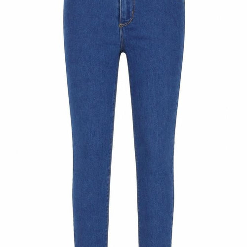 Denim & Co. Girls Blue Cotton Skinny Jeans Size 10-11 Years L25 in Regular Zip