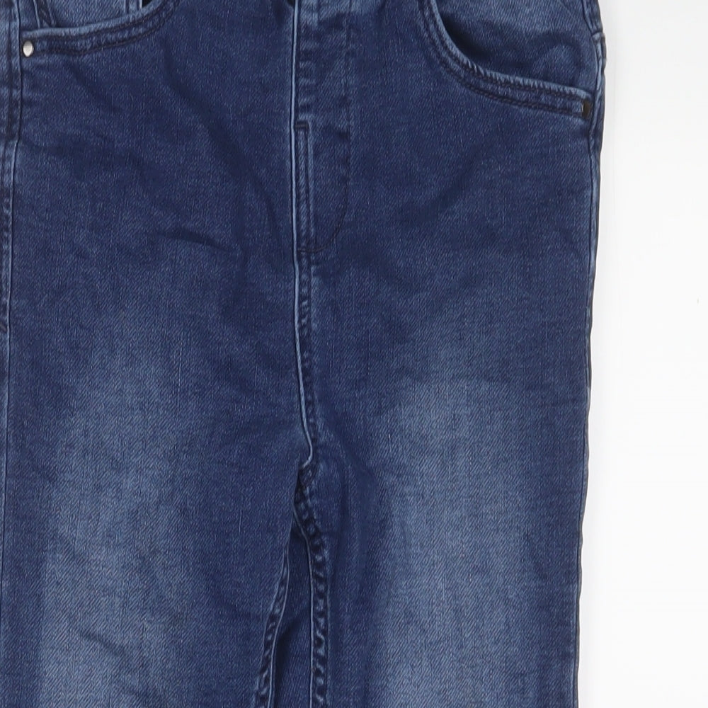 Matalan Boys Blue Cotton Tapered Jeans Size 11 Years L22 in Regular Drawstring
