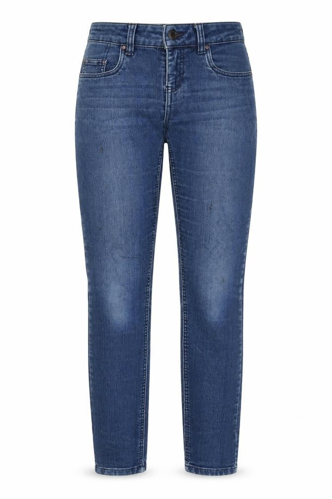 Samara Womens Blue Cotton Straight Jeans Size 10 L30 in Slim Zip