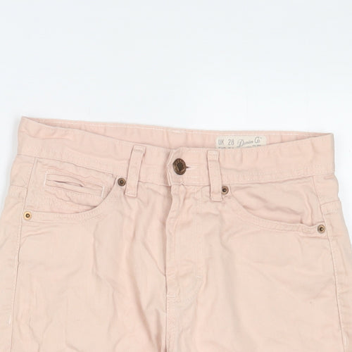 Denim & Co. Mens Pink Cotton Bermuda Shorts Size 28 in L11 in Regular Zip