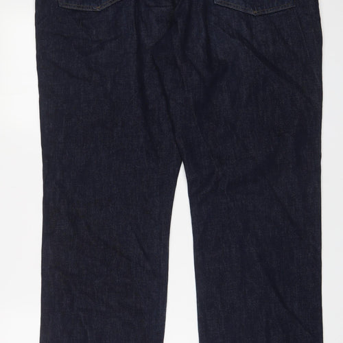 Gap Mens Blue Cotton Straight Jeans Size 40 in L32 in Regular Zip
