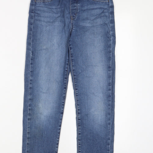 Uniqlo Girls Blue Cotton Jegging Jeans Size 12 Years L23 in Regular Pullover
