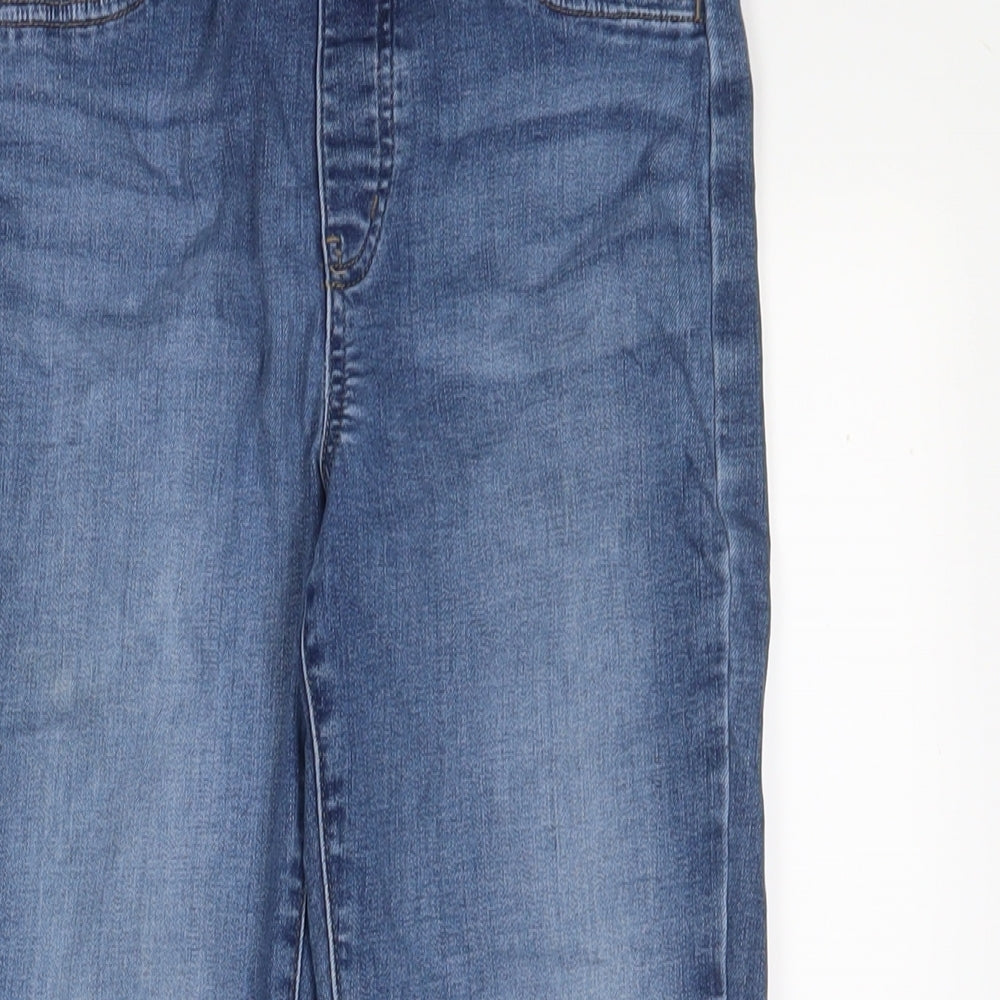 Uniqlo Girls Blue Cotton Jegging Jeans Size 12 Years L23 in Regular Pullover