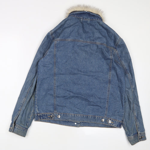 George Womens Blue Jacket Size 14 Button - Pockets