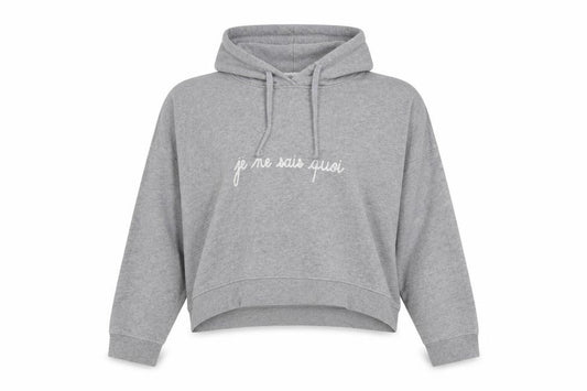 Maison Labiche Womens Grey Cotton Pullover Hoodie Size S Pullover - Cropped