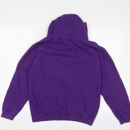 Gangnam Style Womens Purple Cotton Pullover Hoodie Size M Pullover
