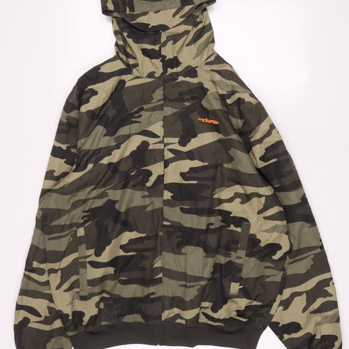McKenzie Mens Green Camouflage Jacket Size XL Zip - Pockets