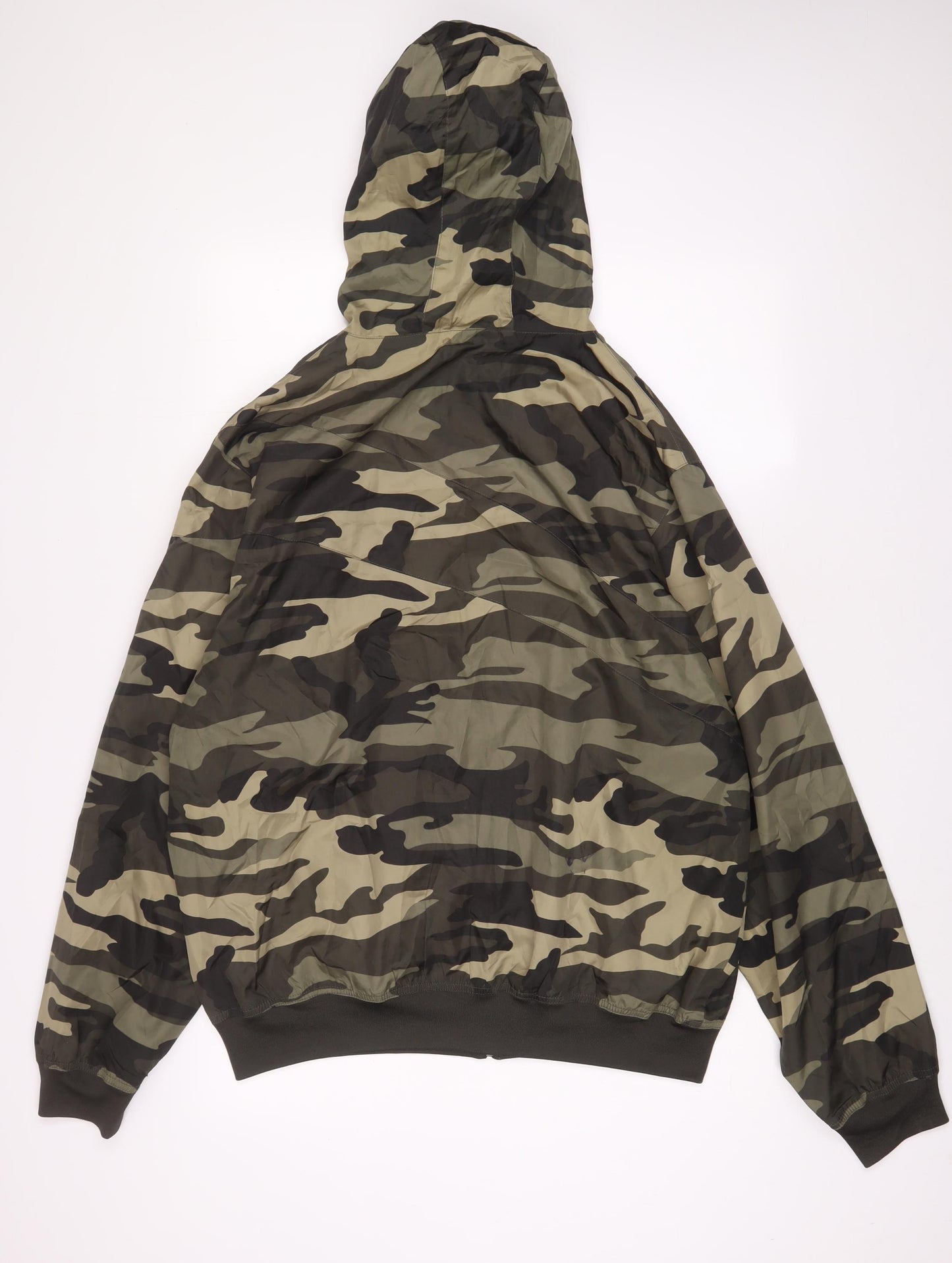 McKenzie Mens Green Camouflage Jacket Size XL Zip - Pockets