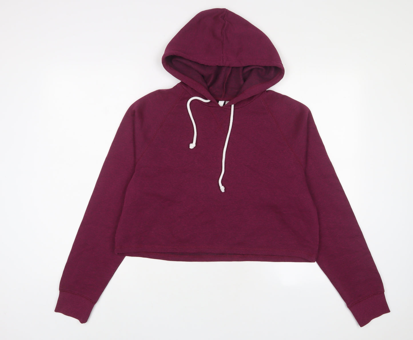 H&M Womens Purple Polyester Pullover Hoodie Size M Pullover