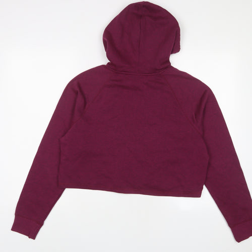 H&M Womens Purple Polyester Pullover Hoodie Size M Pullover
