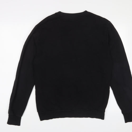 H&M Mens Black Cotton Pullover Sweatshirt Size M - New York