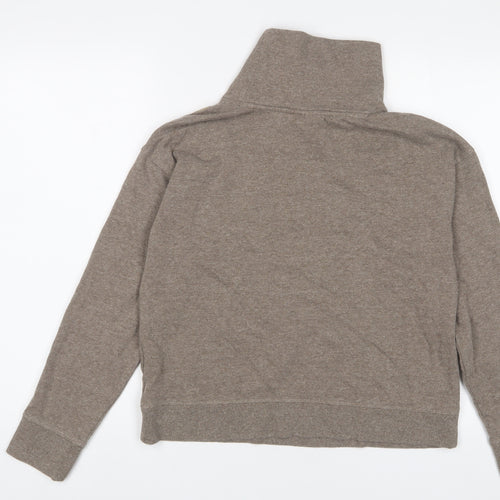 Donna Karan Womens Brown Cotton Pullover Sweatshirt Size XS Pullover - Logo