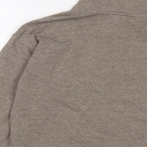 Donna Karan Womens Brown Cotton Pullover Sweatshirt Size XS Pullover - Logo