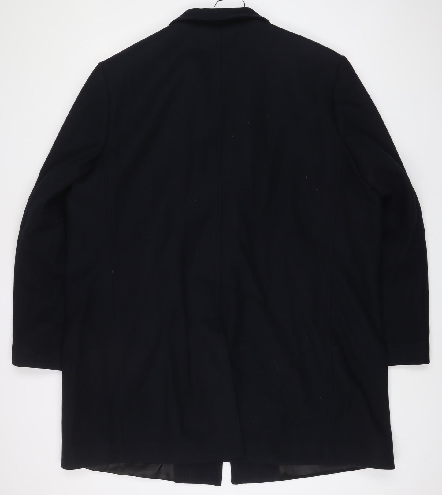 Marks and Spencer Mens Blue Overcoat Coat Size 3XL Button
