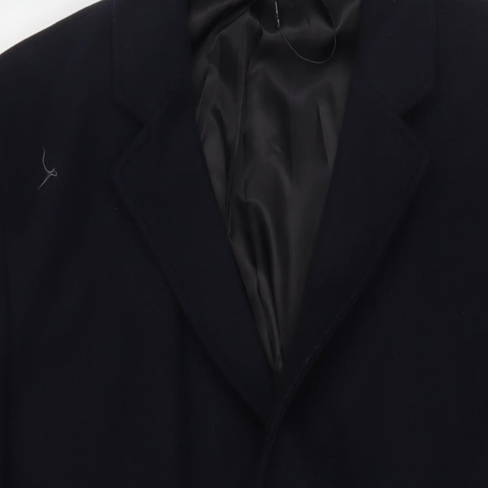 Marks and Spencer Mens Blue Overcoat Coat Size 3XL Button