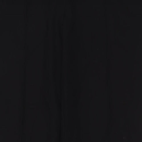 NEXT Womens Black Polyester Trousers Size 16 L33 in Regular Hook & Eye