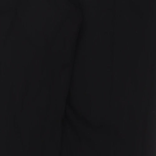 NEXT Womens Black Polyester Trousers Size 16 L33 in Regular Hook & Eye