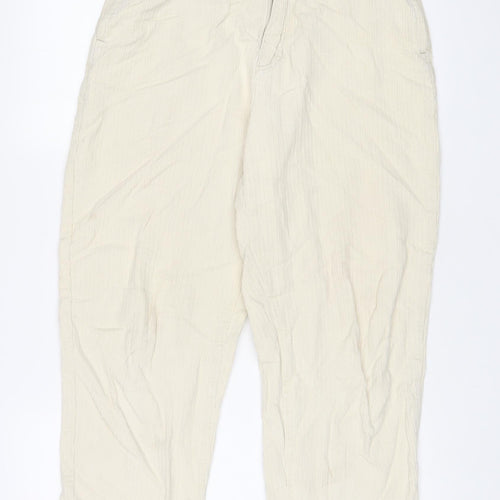 RVCA Womens Beige Cotton Trousers Size 26 in L25 in Regular Zip