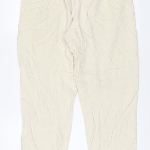 RVCA Womens Beige Cotton Trousers Size 26 in L25 in Regular Zip