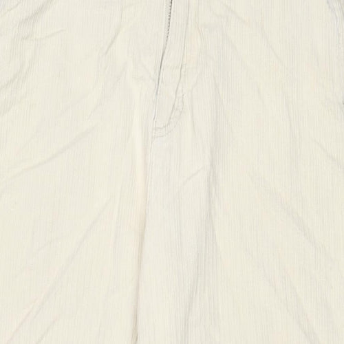 RVCA Womens Beige Cotton Trousers Size 26 in L25 in Regular Zip