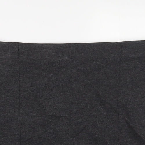 Marks and Spencer Womens Grey Viscose A-Line Skirt Size 16