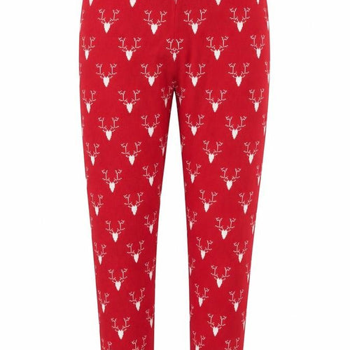Pepperts Girls Red Geometric Viscose Capri Pyjama Pants Size 6-7 Years Pullover - 6-8 Years